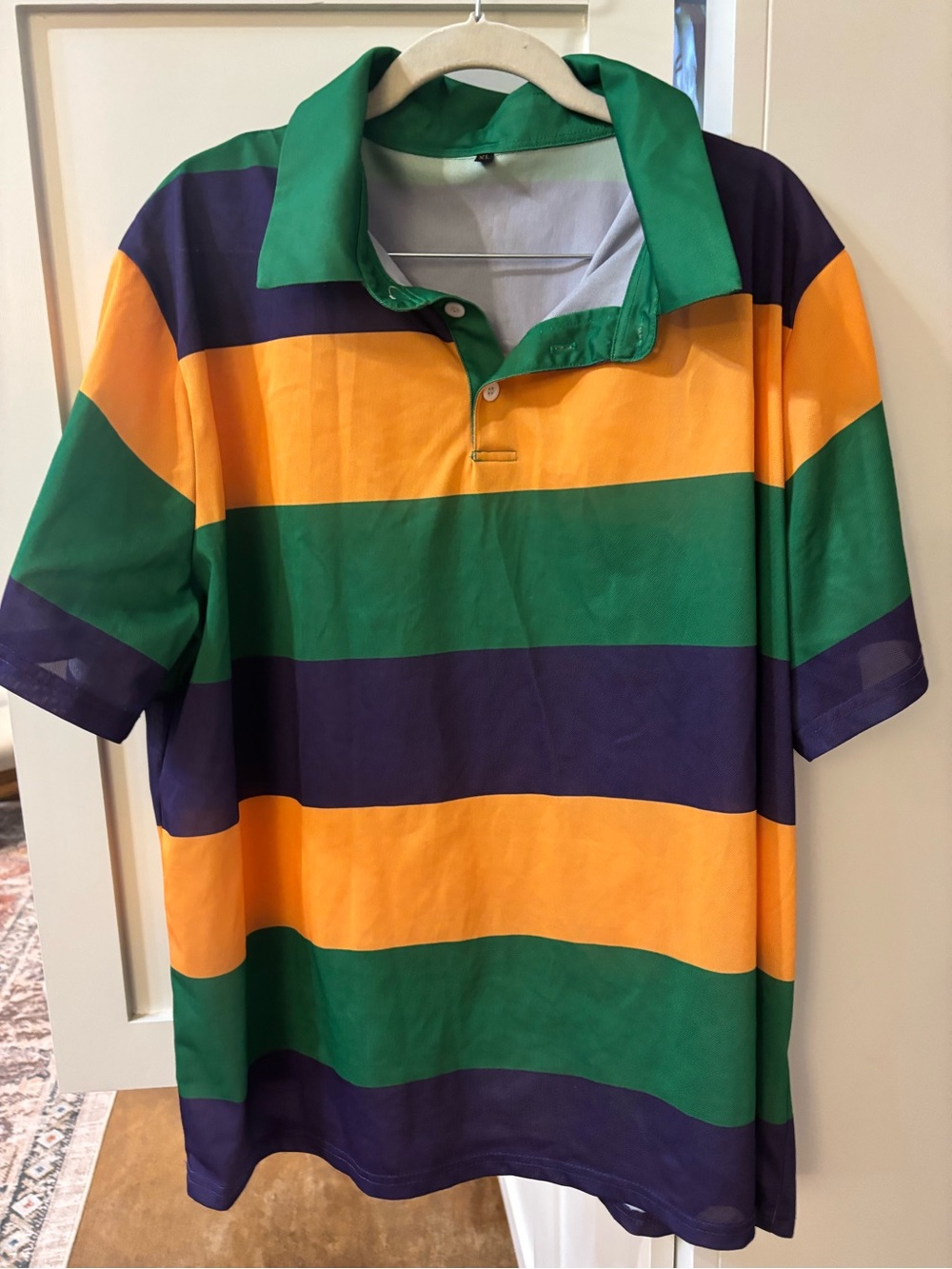 Mardi Gras polo shirt